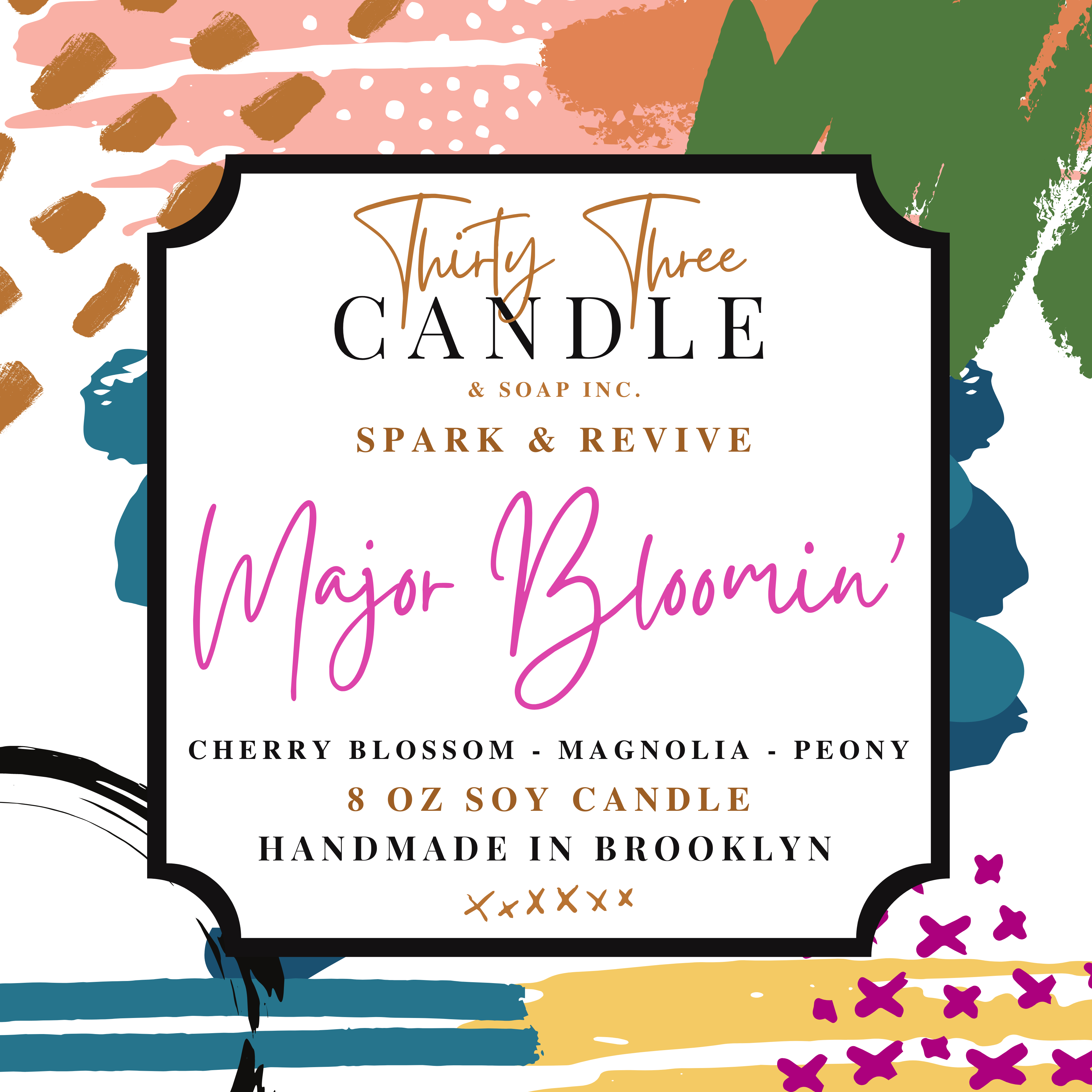 Major Bloomin' Scented Soy Candle