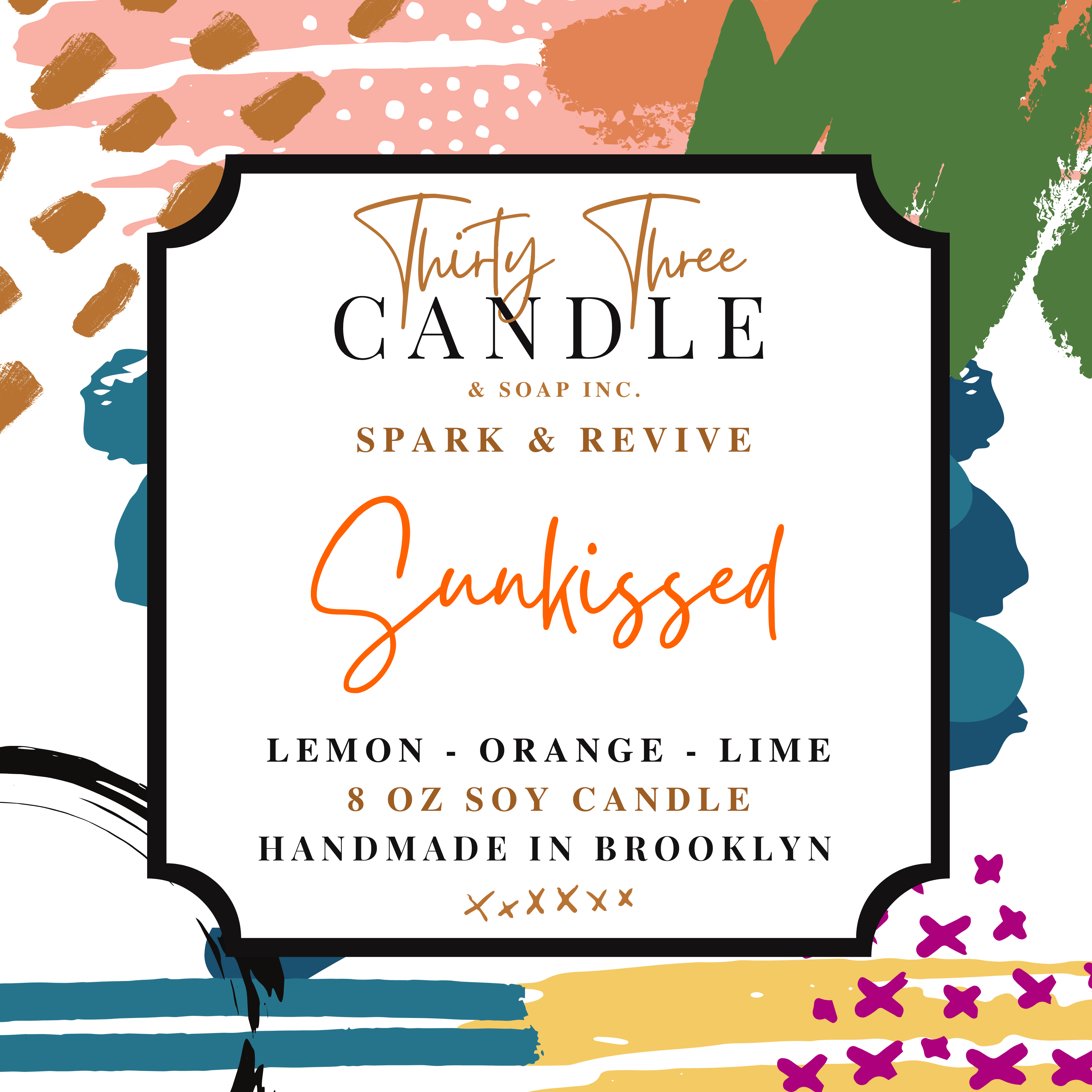 Sunkissed Scented Soy Candle