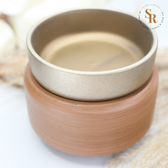 Brown with Pewter Wax Warmer